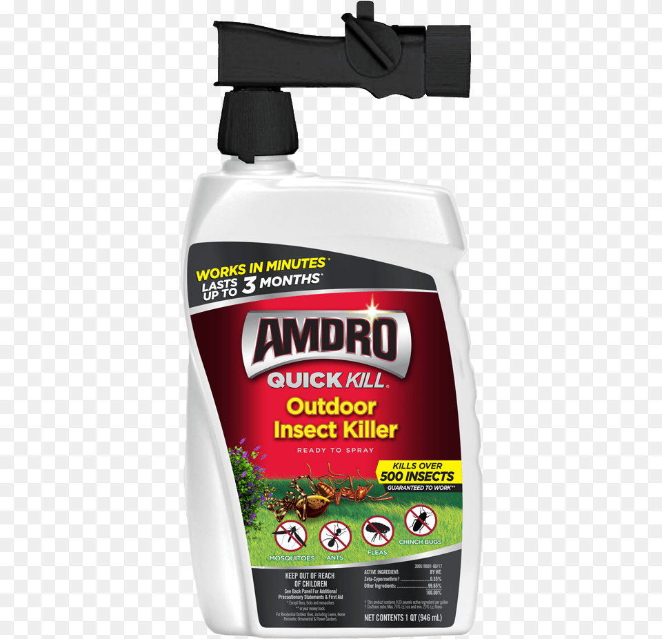 Amdro Quick Kill Outdoor Insect Killer Rts 32oz Amdro Mosquito Yard Spray, Food, Ketchup, Bottle Free Png