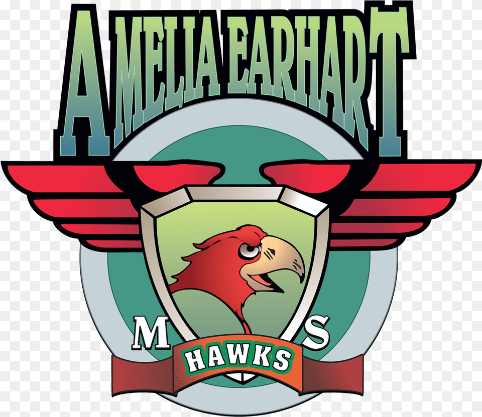 Amelia Earhart Middle School Hawks, Logo, Dynamite, Weapon, Emblem Png