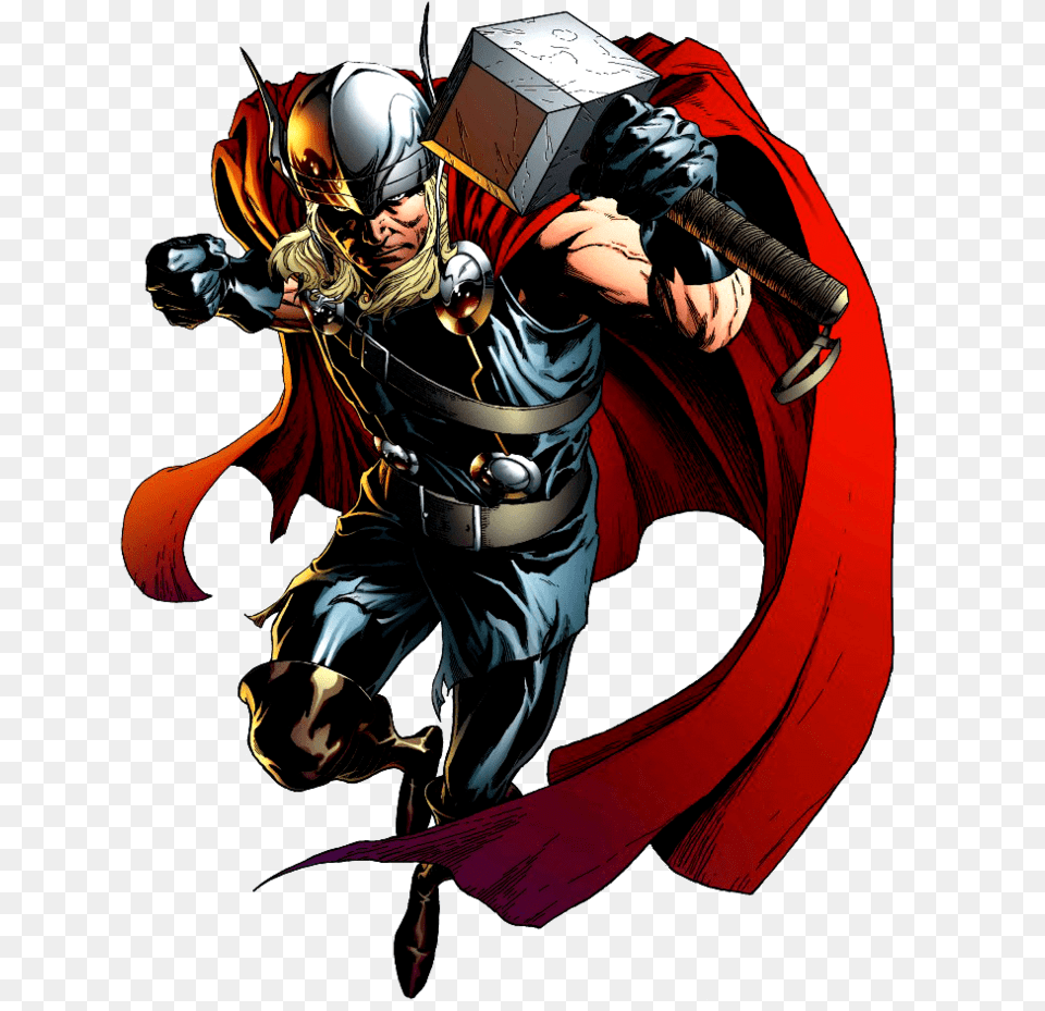 America Comics Thor Book Comic Captain Marvel Clipart, Adult, Male, Man, Person Png Image