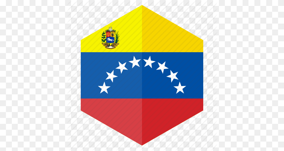 America Country Design Flag Hexagon Venezuela Icon, Logo, Symbol Free Png Download