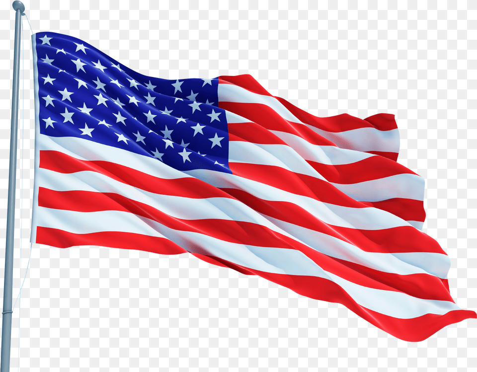 America Flag Image American Flag On Pole, American Flag Free Png