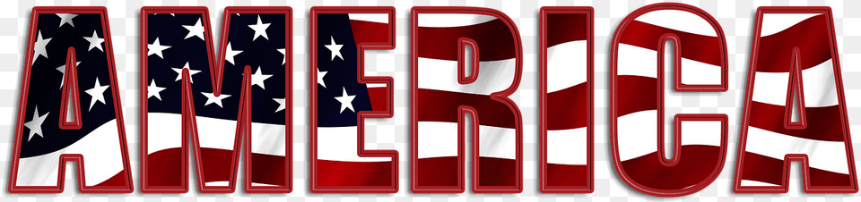 America Flag Red Picture America Transparent Word, American Flag Png Image