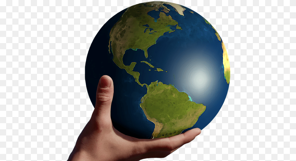 America Globe Hand Keep Present Usa Flag Earth In Our Hands, Astronomy, Outer Space, Planet, Sphere Free Png
