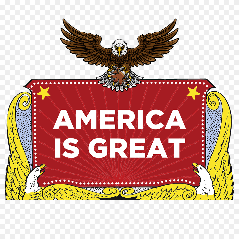 America Is Great Logo, Emblem, Symbol, Animal, Bird Png Image