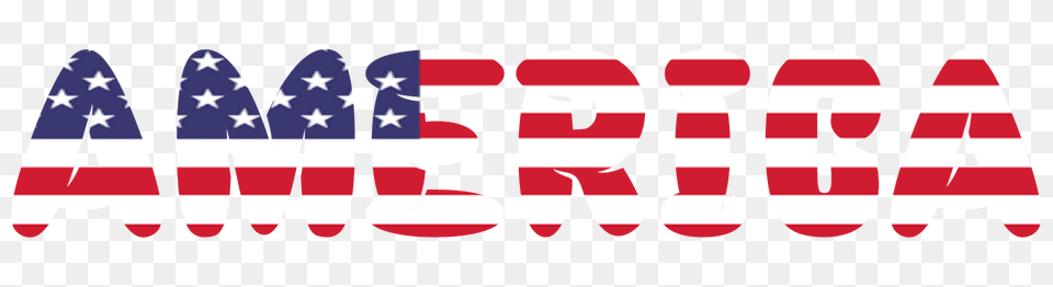 America Lettering With Flag Clipart, American Flag, Logo Free Png Download