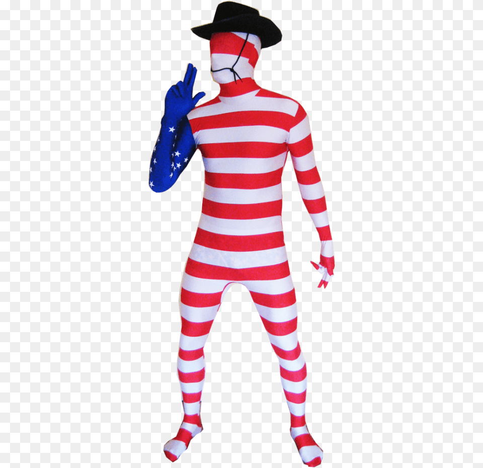 America Morphsuit Usa Flag Morphsuits, Performer, Person, Baby, Clown Png