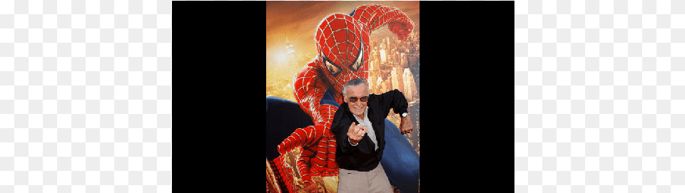 America Stan Lee Spider Man, Adult, Portrait, Photography, Person Png