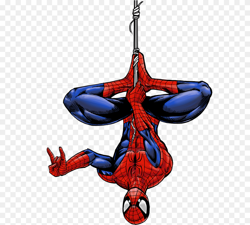 America Superhero Cup Comics Spider Man Captain Clipart Spider Man Upside Down, Adult, Female, Person, Woman Free Png Download