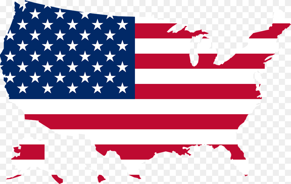 America United States Map Flag Us Usa Map Of Usa With Flag, American Flag, Adult, Female, Person Free Png