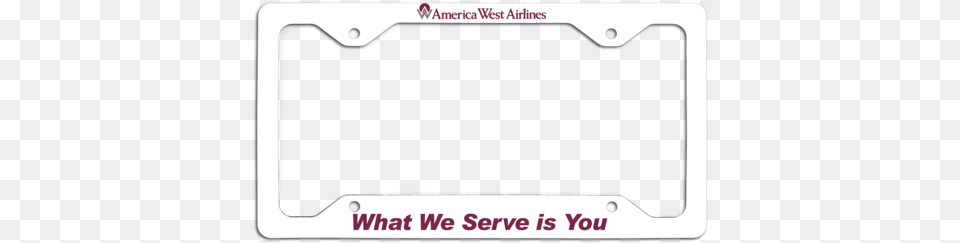 America West Airlines What We Serve Is You License Paper Product, License Plate, Transportation, Vehicle, Hot Tub Free Transparent Png
