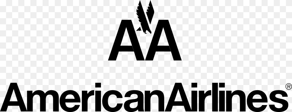 American Airlines Logo Black, Gray Png