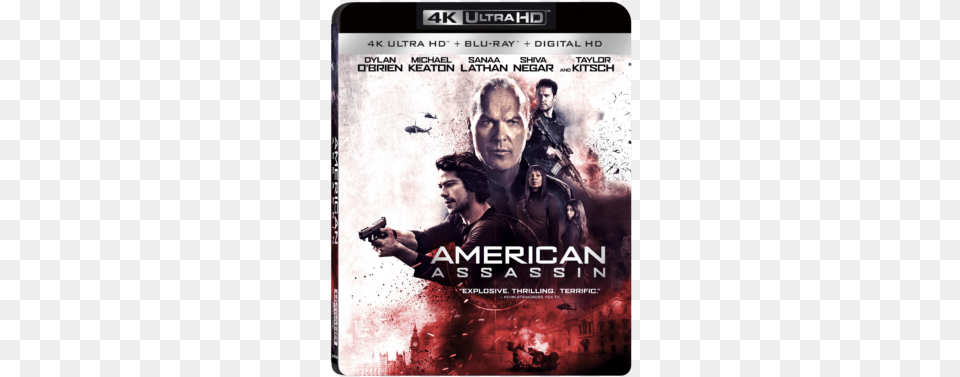 American Assassin 4k Cover, Advertisement, Poster, Adult, Person Free Png