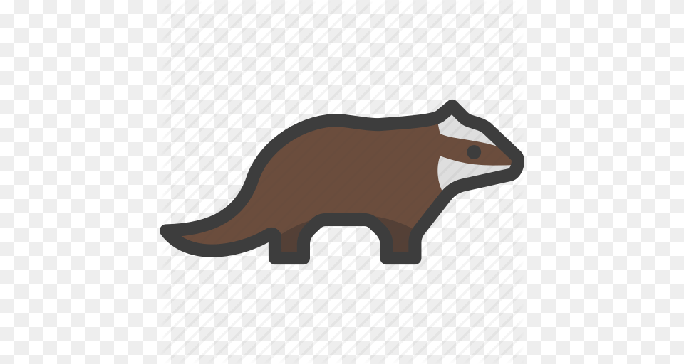 American Badger Honey Ratel Icon, Animal, Mammal, Wildlife Free Transparent Png