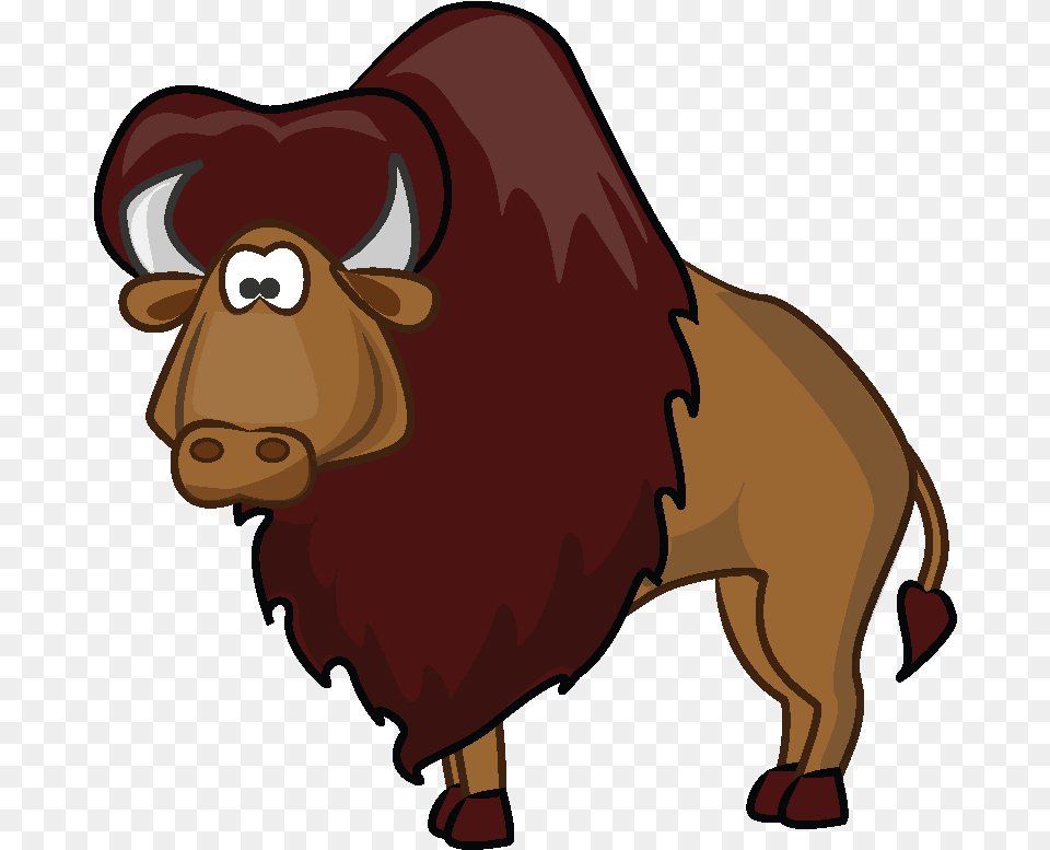 American Bison Cartoon Clip Art Cartoon Bison, Animal, Bull, Mammal, Buffalo Png