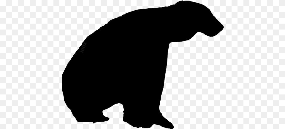 American Black Bear, Silhouette, Person, Adult, Animal Png