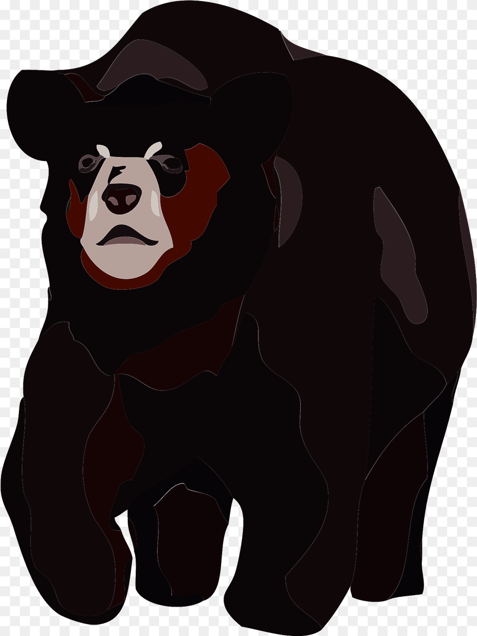 American Black Bear Clipart Animal Figure, Person, Mammal, Wildlife Free Png Download