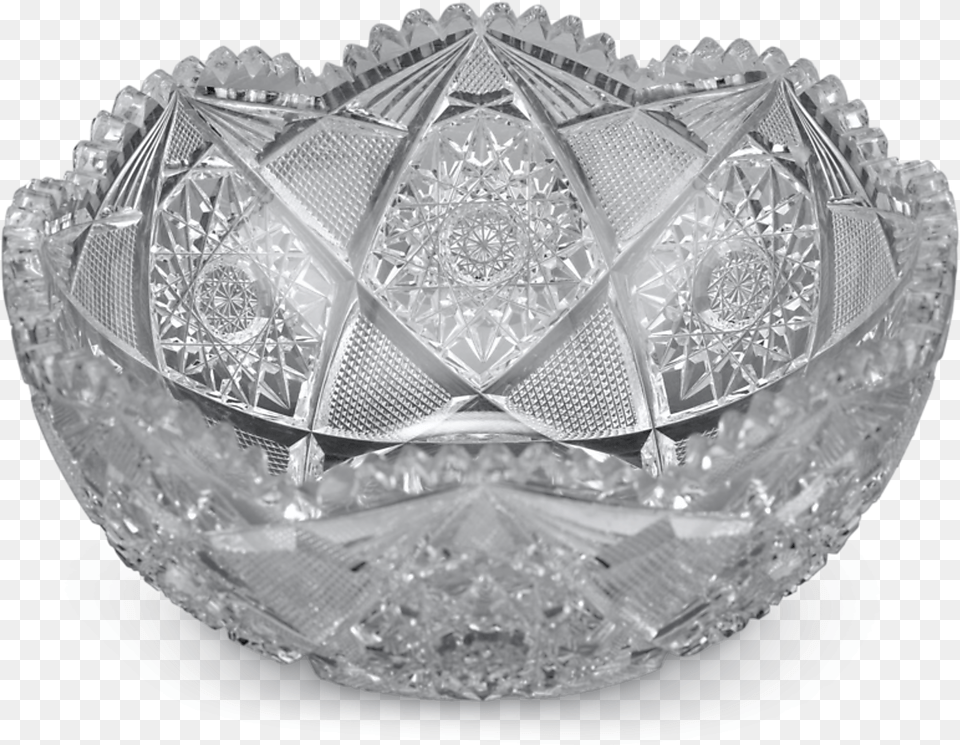American Brilliant Period Cut Glass Bowl Tiara, Crystal Free Png Download