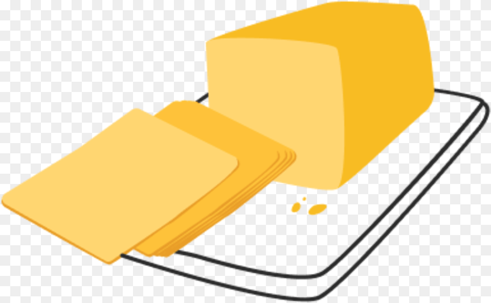 American Cheese Clipart Clip Art Stock Sliced Cheeses Clip Art Slices Cheese, Bread, Food, Butter Free Png Download