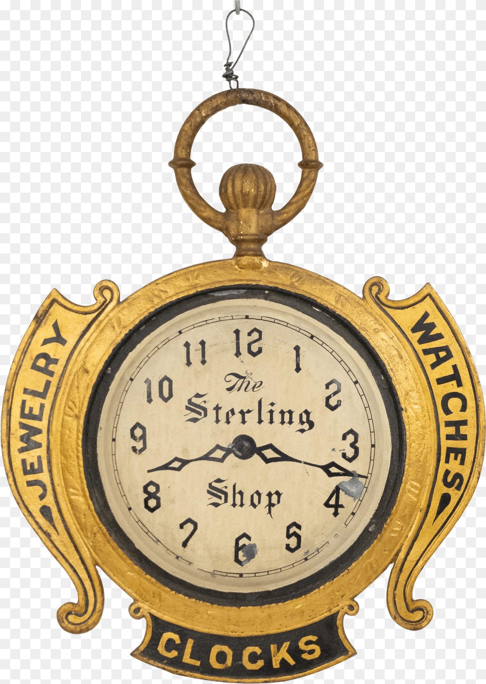 American Country Tole Gold Clock Sign Solid, Food, Sweets, Bread, Cracker Free Transparent Png