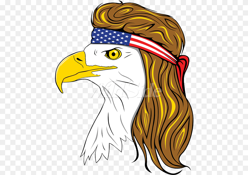 American Eagle Bandana Eagle Clipart, Animal, Beak, Bird, Person Free Png