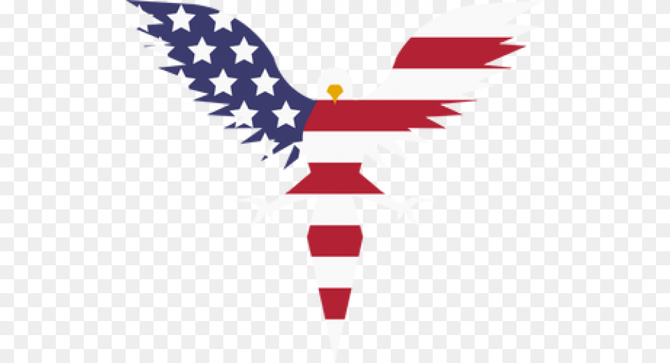 American Eagle Logo Transparent Images Flag, American Flag, Animal, Bird, Flying Free Png