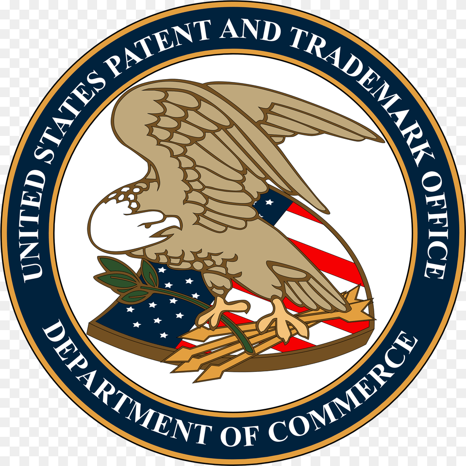 American Express Credit Card Block Chain Us Patent Office Logo, Emblem, Symbol, Badge Free Png Download
