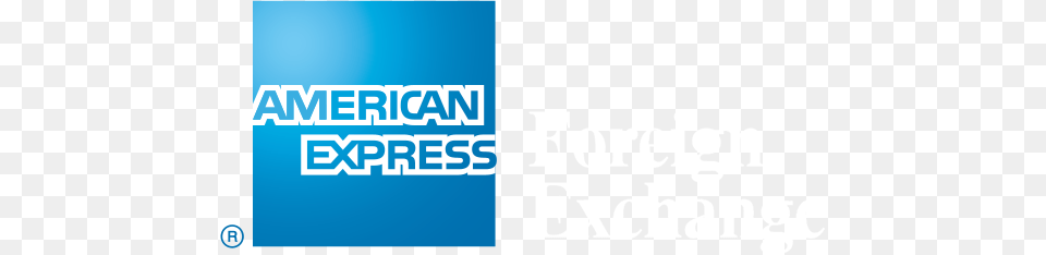 American Express Foreign Exchange American Express Blue Box Logo, Text, Advertisement Png