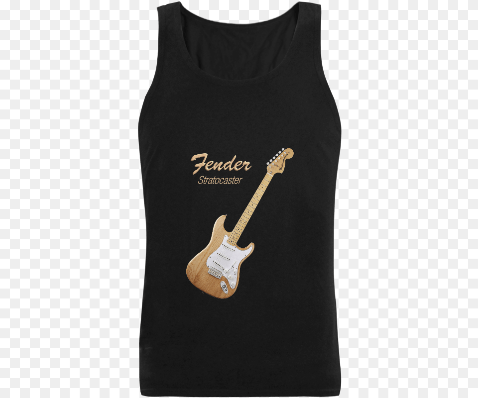 American Fender Stratocaster Men39s Shoulder Tank Active Tank, Guitar, Musical Instrument, Person Png