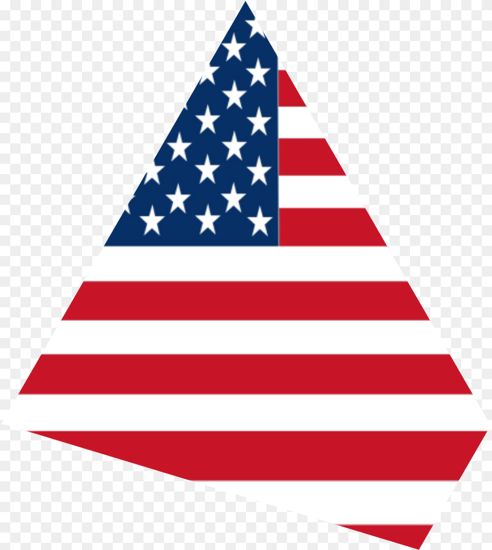 American Flag, American Flag, Triangle Png Image