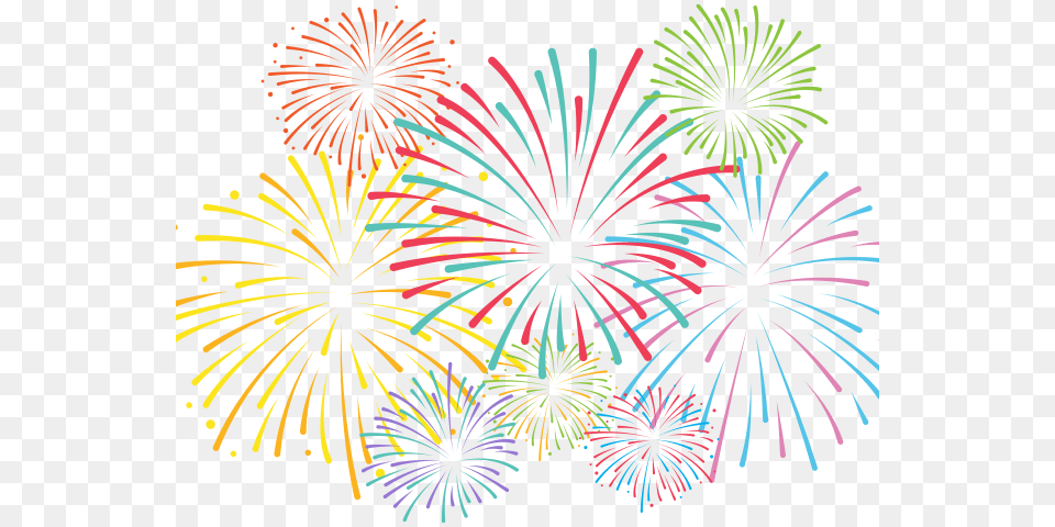 American Flag And Fireworks Clipart Clipart Background Fireworks, Plant Free Png