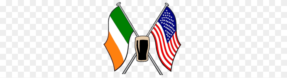 American Flag And Irish Cut Guinness Free, American Flag, Appliance, Ceiling Fan, Device Png Image