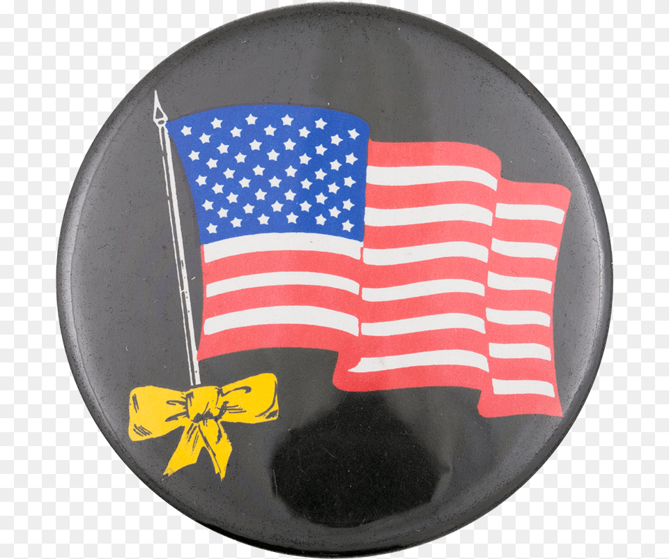 American Flag And Ribbon Don39t Mess With The Us Flag Button, American Flag, Badge, Logo, Symbol Png