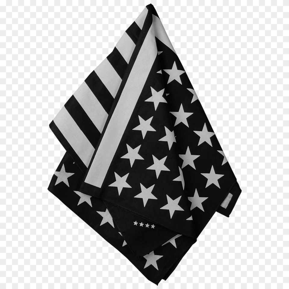 American Flag Black And White For Download On Ya Webdesign, Accessories, Bandana, Headband, Napkin Free Png