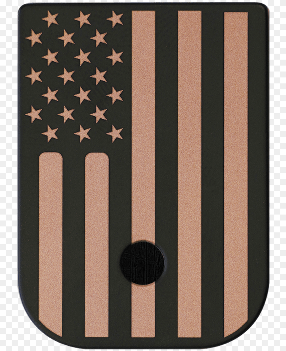 American Flag Brass Black Traditional Finish Mag Plate Flag Of The United States, Home Decor Free Png