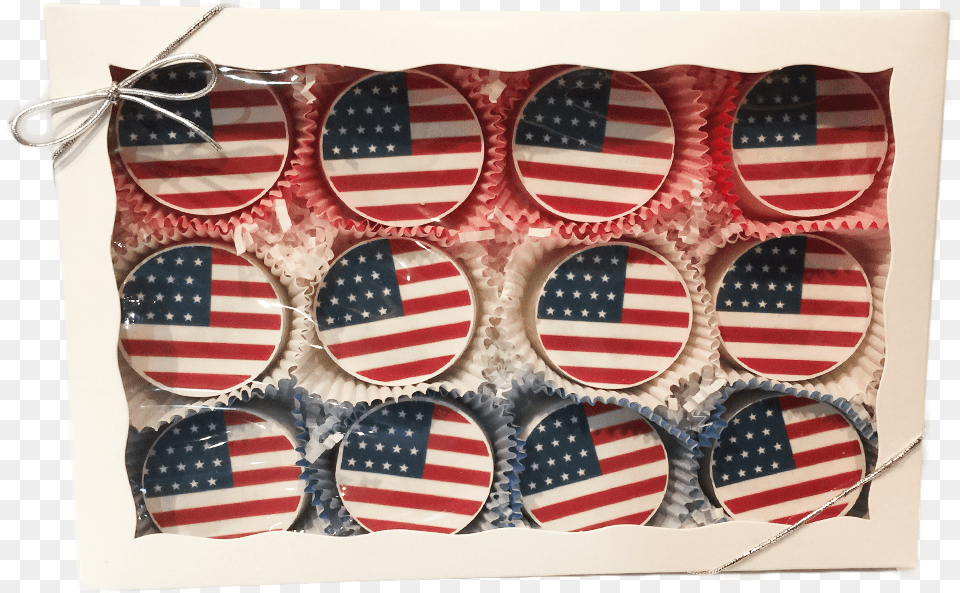 American Flag Chocolate Covered Oreo Gift Box, American Flag, Accessories Png