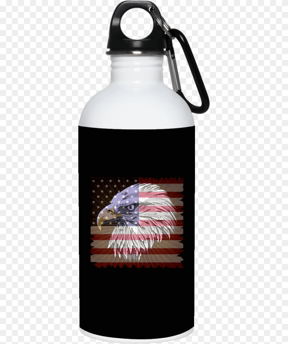American Flag Eagle Stainless Steel Water Bottle Water Bottle, Water Bottle, Person, Shaker Free Png Download