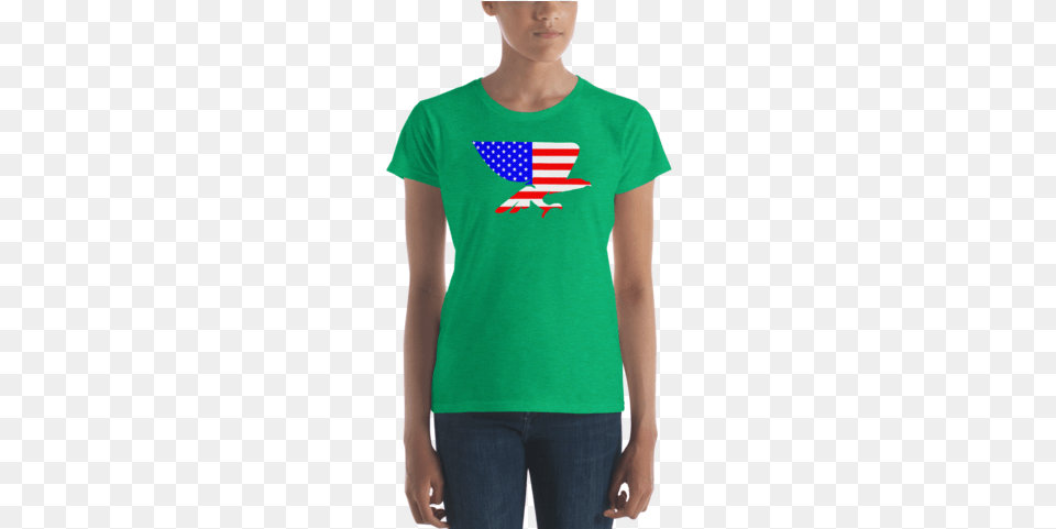 American Flag Eagle Women39s T Shirt T Shirt, Clothing, T-shirt Free Png