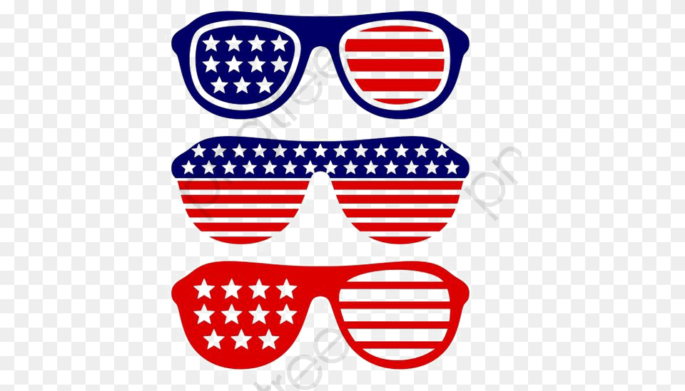 American Flag Glasses 4th Of July Sunglasses Clipart, Accessories, American Flag Free Png Download