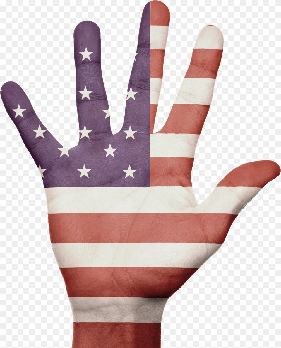 American Flag Hand, Glove, Body Part, Clothing, Finger Free Transparent Png