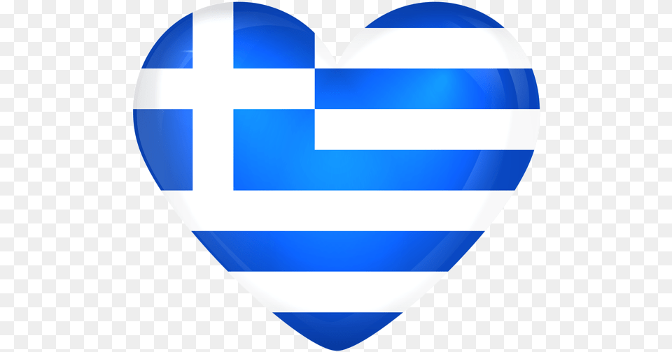 American Flag Heart Images Transparent Clipart Greek Flag Heart, Balloon Png Image