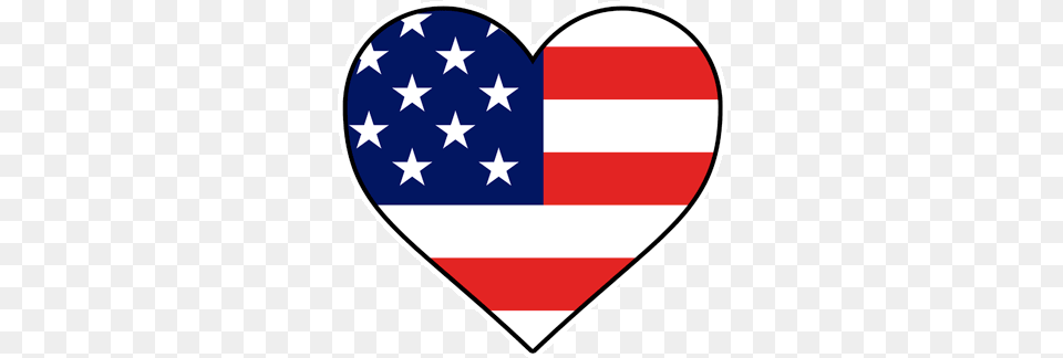 American Flag Heart Picture Usa Flag Heart, American Flag Free Png Download