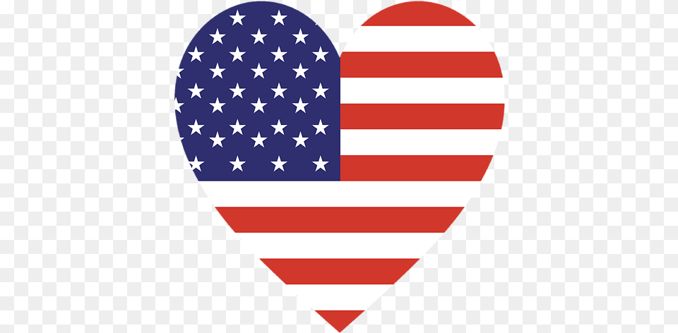American Flag Heart Vector Free Transparent Png