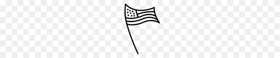 American Flag Icons Noun Project, Gray Free Transparent Png