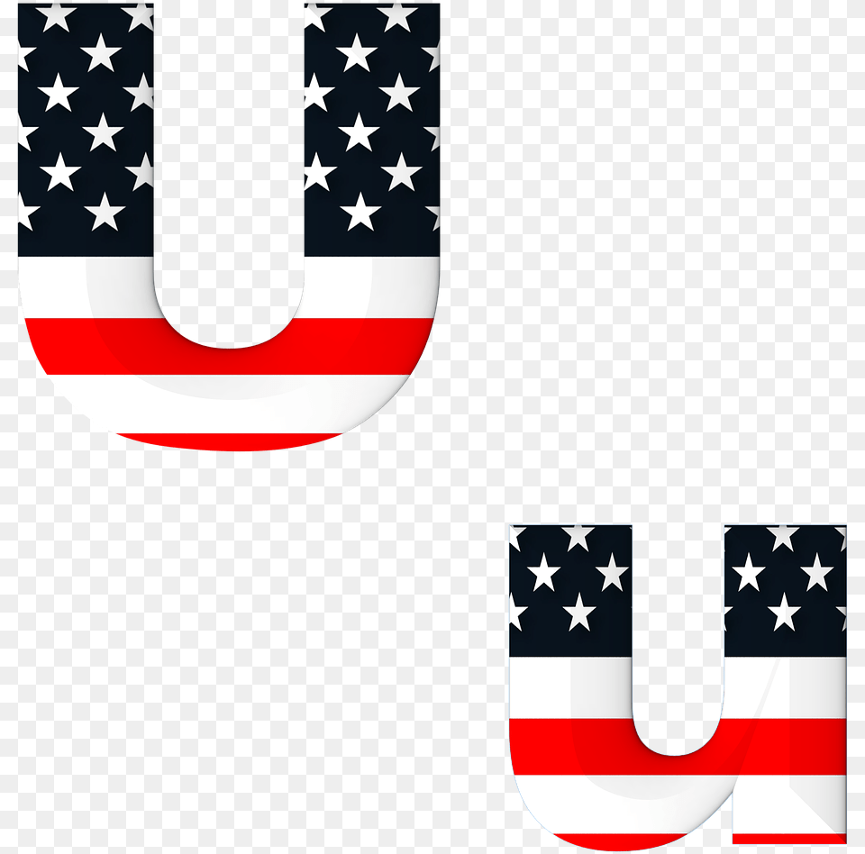 American Flag Letters, American Flag, Emblem, Symbol Free Transparent Png