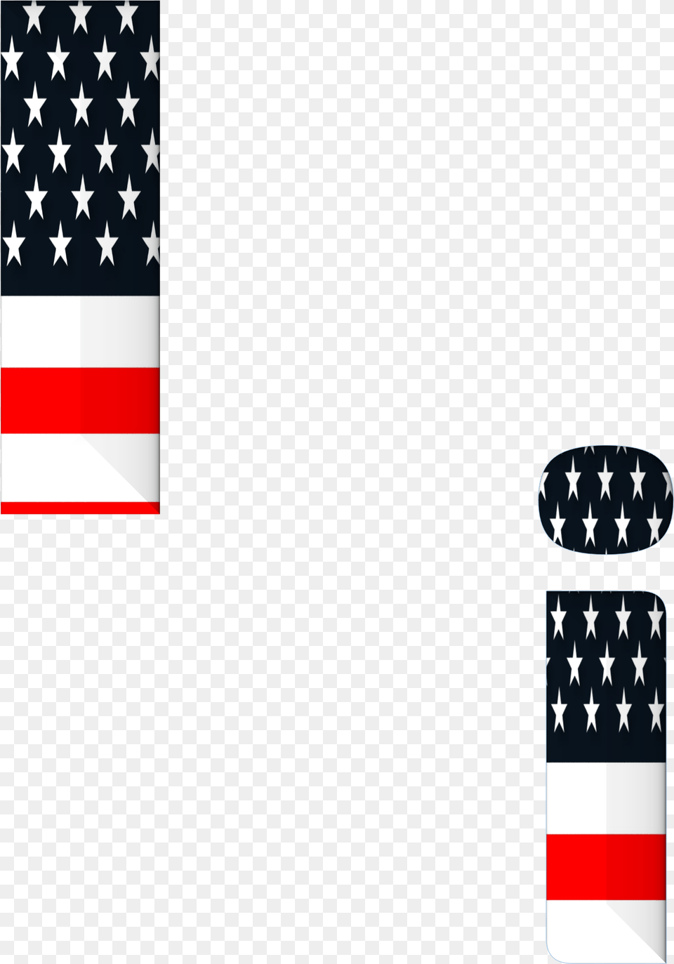 American Flag On The Letters I Graphic Design, American Flag Free Transparent Png
