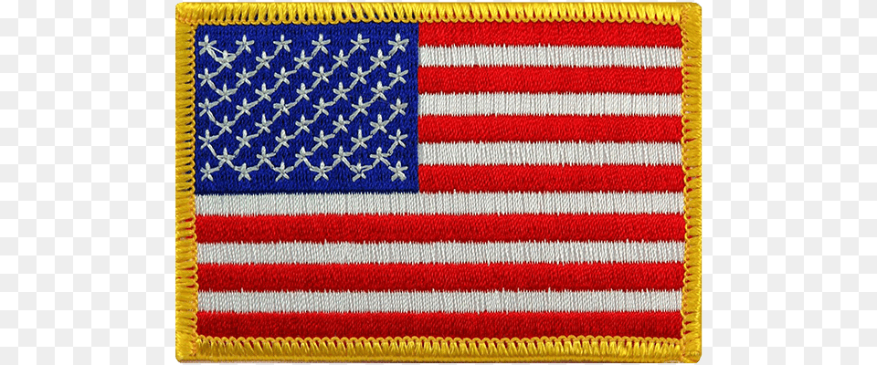 American Flag Patch Gold American Flag Patch, American Flag, Clothing, Knitwear, Sweater Free Png