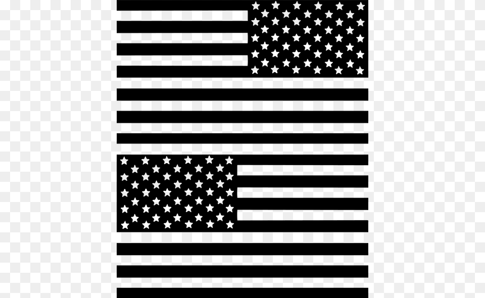 American Flag Printable, Gray Png