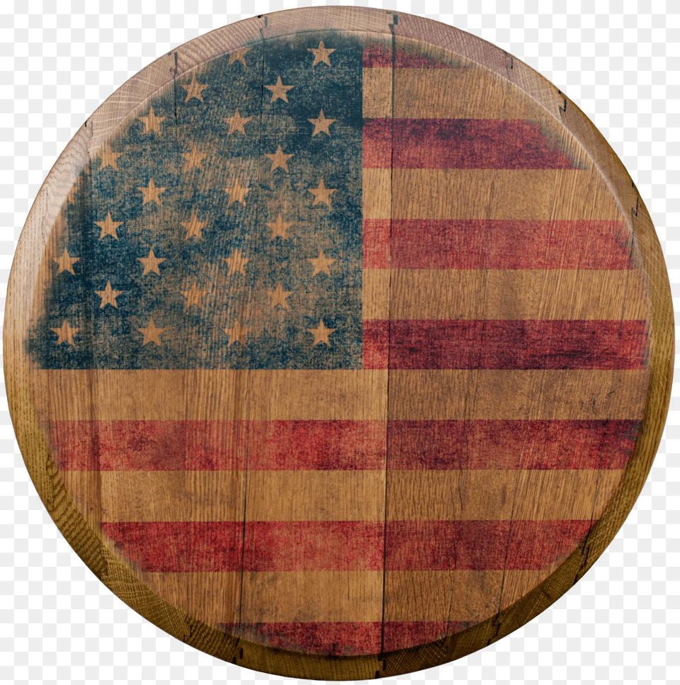 American Flag Printed Barrel Head Free Png Download