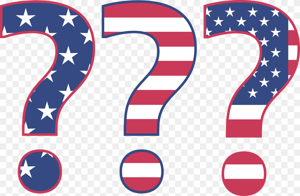 American Flag Question Mark, Number, Symbol, Text, American Flag Png Image