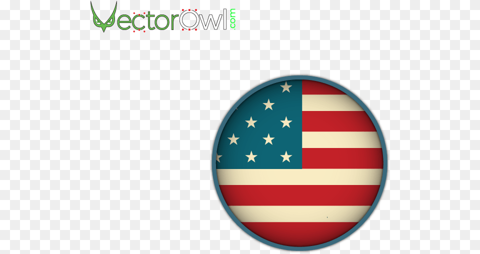 American Flag Retro Look Vector American, American Flag Png